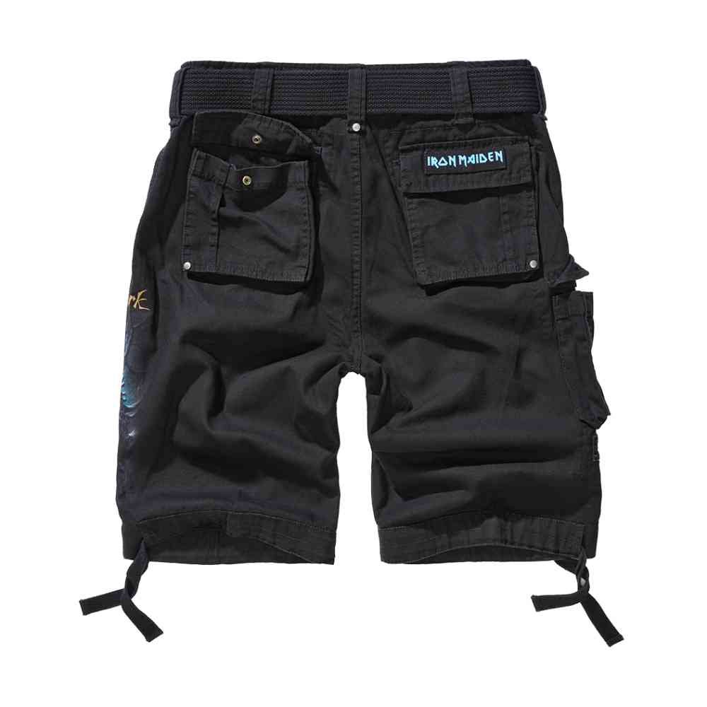 Brandit Iron Maiden - Savage Fear of the Dark Cargo Shorts - Black